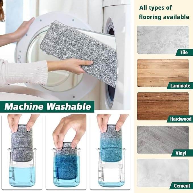 Magic Mop | Hands Free Flat Mop and Bucket with Wringer Set - yagastore