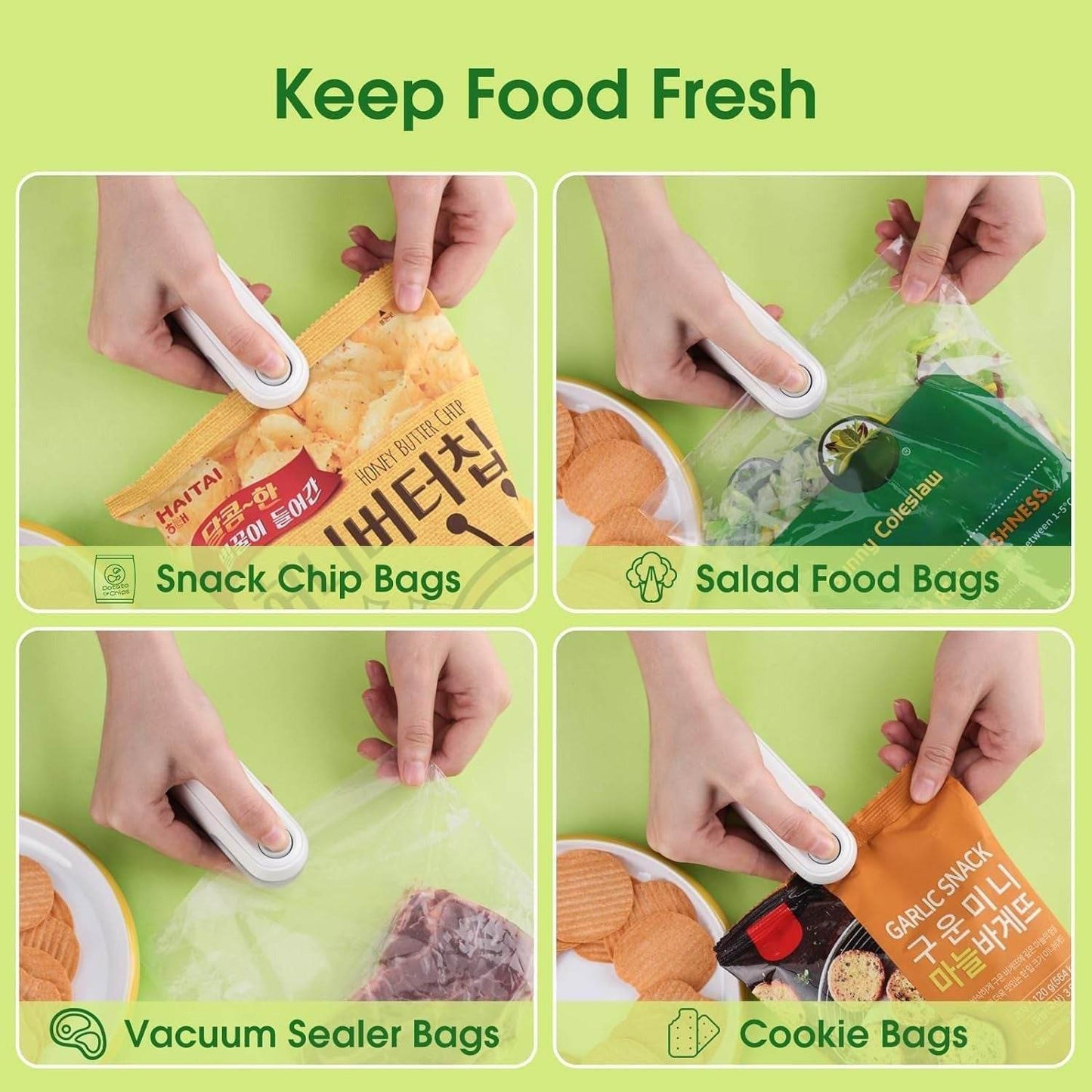 Magic-Sealer™ | 2 in 1 Portable Mini Sealing Machine with Cutter - yagastore