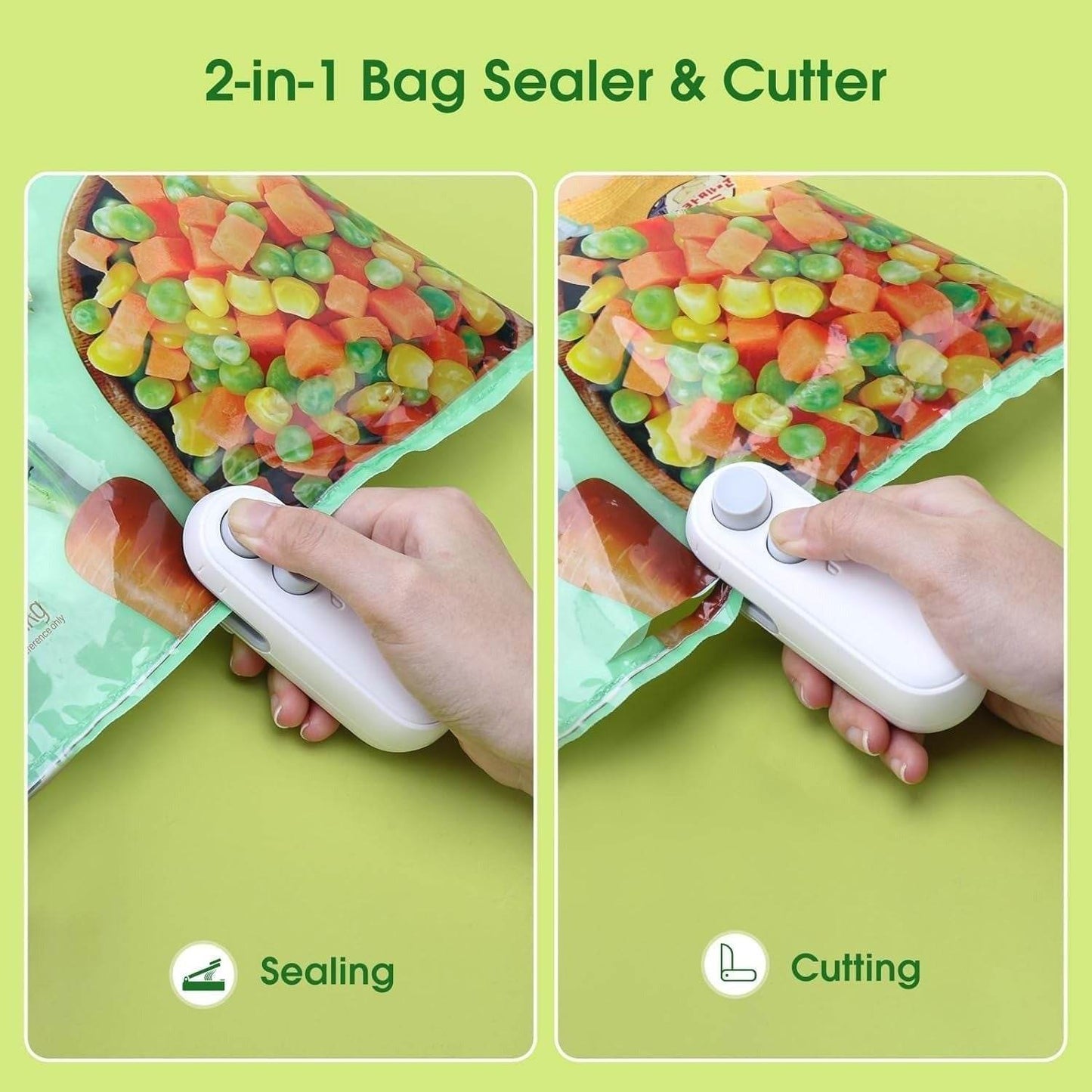 Magic-Sealer™ | 2 in 1 Portable Mini Sealing Machine with Cutter - yagastore