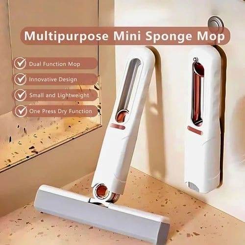 Mini Mop | Portable Self-Squeeze Short Mop - yagastore