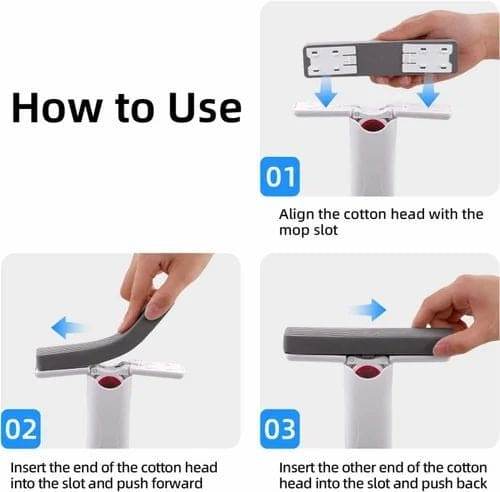 Mini Mop | Portable Self-Squeeze Short Mop - yagastore