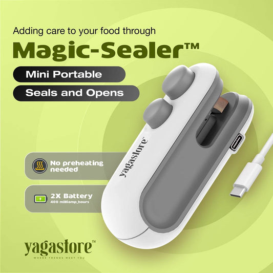 Magic-Sealer™ | 2 in 1 Portable Mini Sealing Machine with Cutter - yagastore